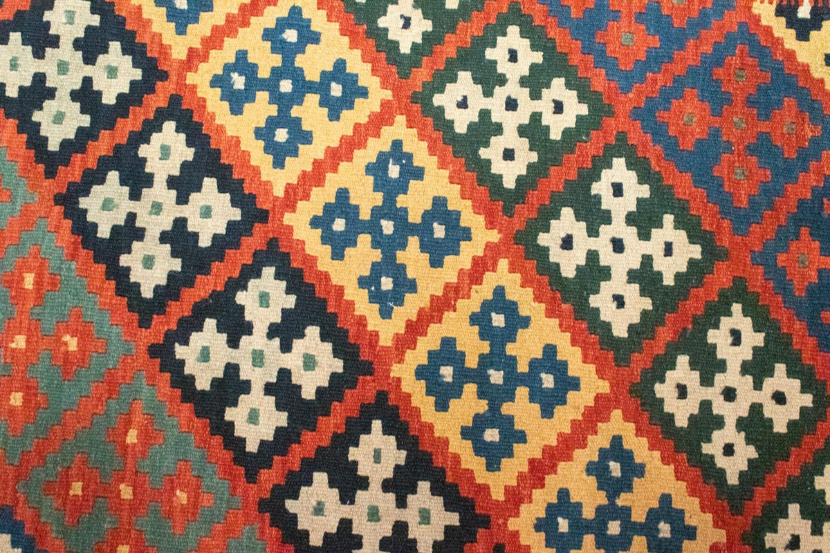 Dywan Kelim - Orientalny - 122 x 90 cm - pomarańczowy