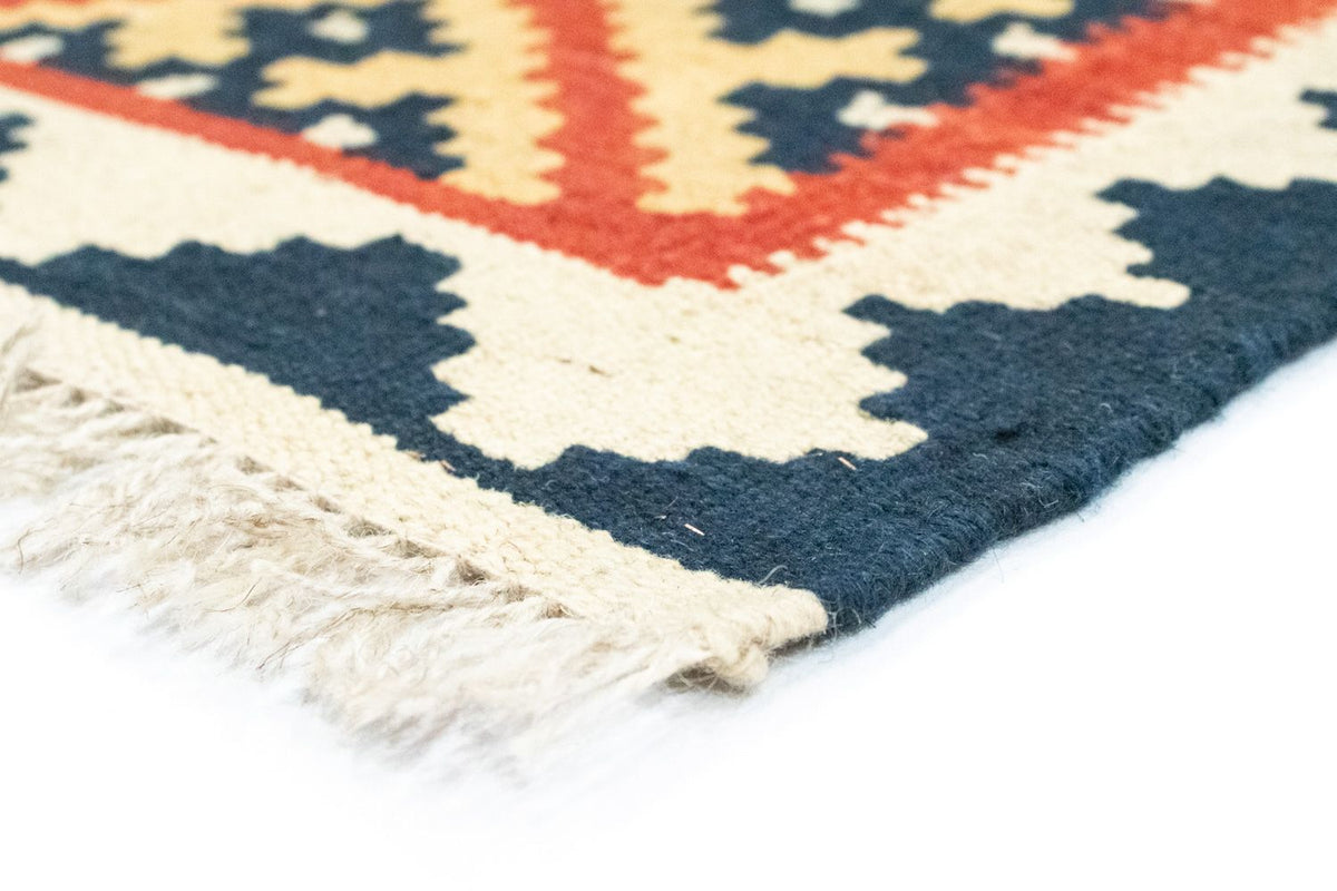 Dywan Kelim - Orientalny - 122 x 90 cm - pomarańczowy