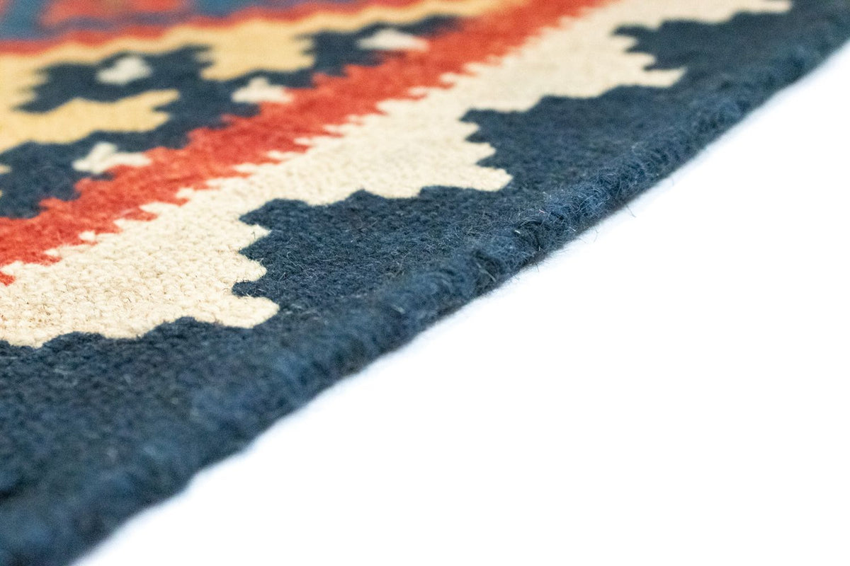 Dywan Kelim - Orientalny - 122 x 90 cm - pomarańczowy