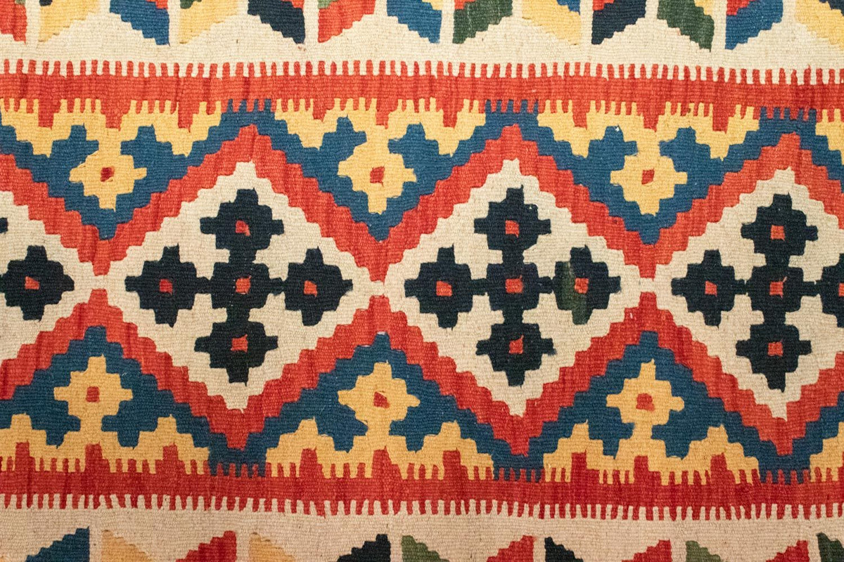 Dywan Kelim - Orientalny - 127 x 84 cm - pomarańczowy