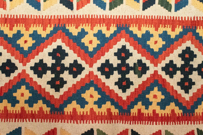 Dywan Kelim - Orientalny - 127 x 84 cm - pomarańczowy