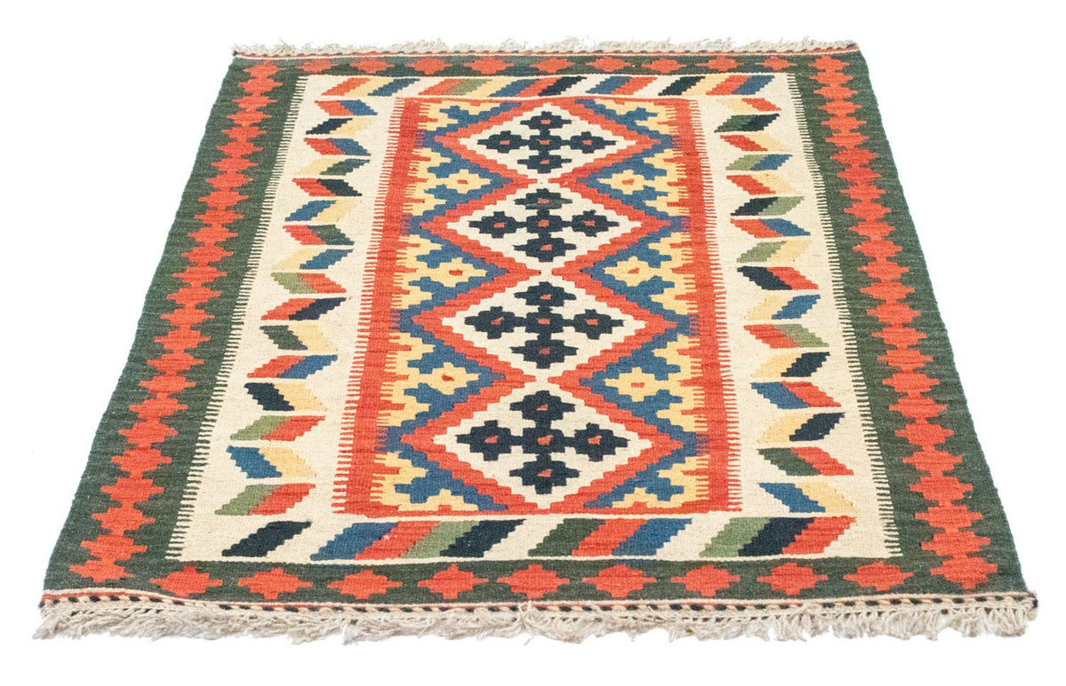 Dywan Kelim - Orientalny - 127 x 84 cm - pomarańczowy