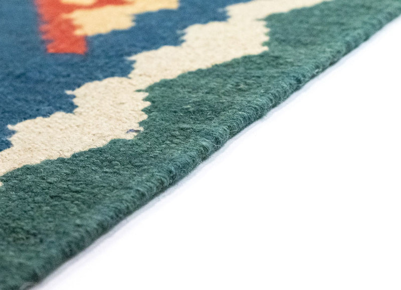 Dywan Kelim - Orientalny - 123 x 84 cm - niebieski