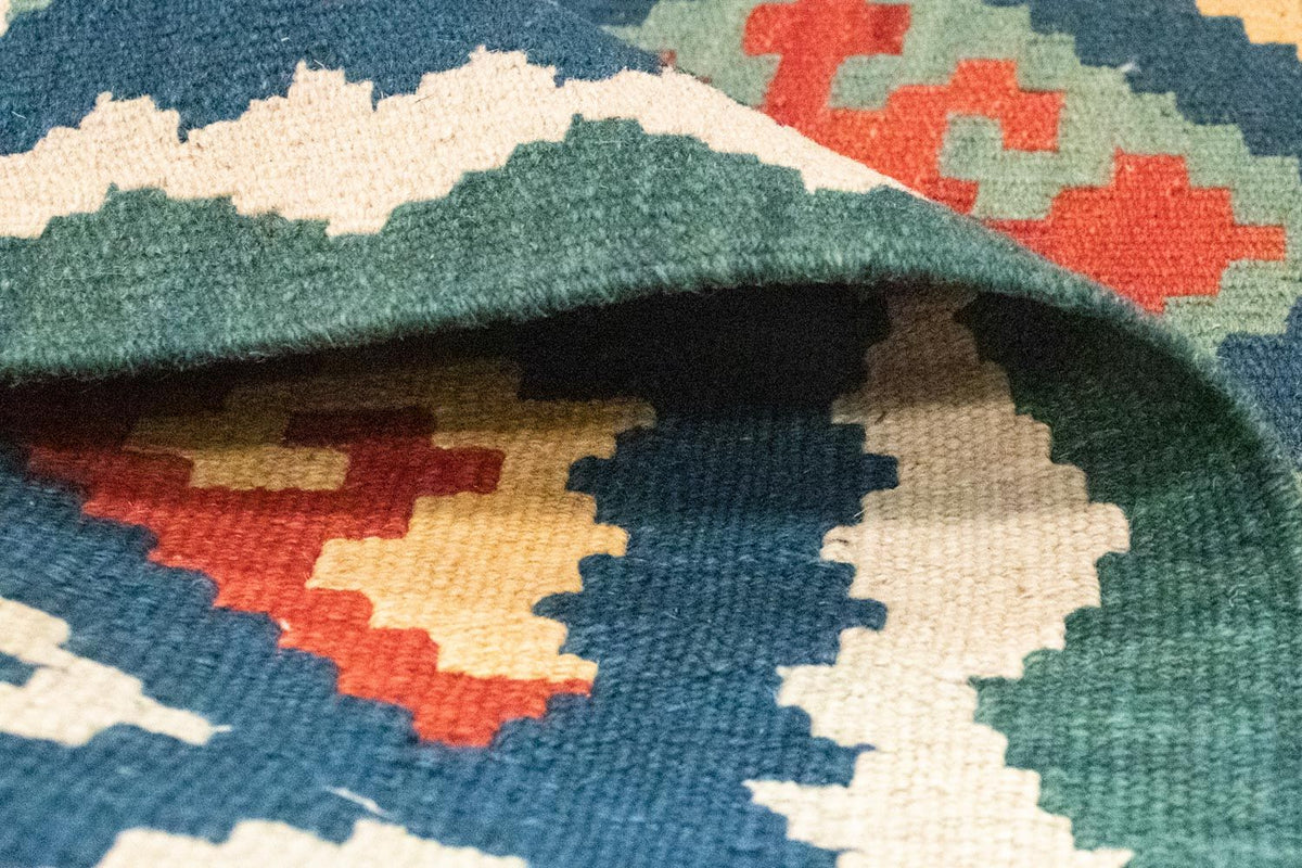 Dywan Kelim - Orientalny - 123 x 84 cm - niebieski