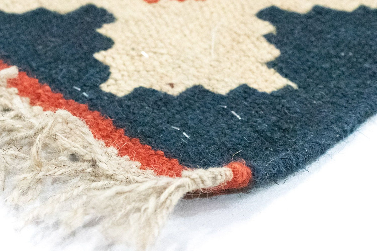 Dywan Kelim - Orientalny - 120 x 80 cm - pomarańczowy