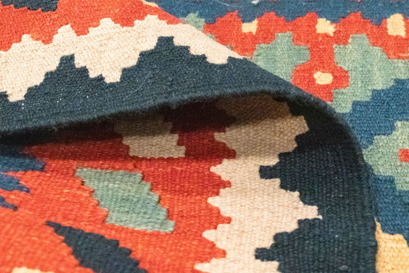 Dywan Kelim - Orientalny - 120 x 80 cm - pomarańczowy