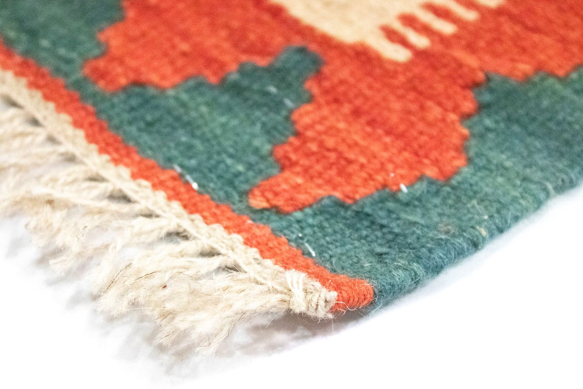 Dywan Kelim - Orientalny - 127 x 80 cm - pomarańczowy