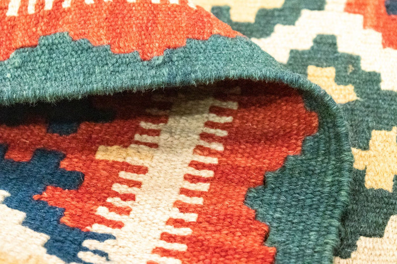 Dywan Kelim - Orientalny - 127 x 80 cm - pomarańczowy