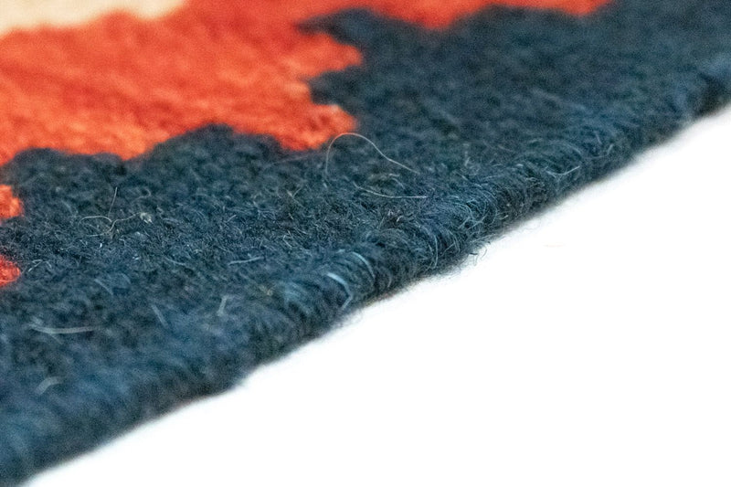 Dywan Kelim - Orientalny - 126 x 83 cm - niebieski