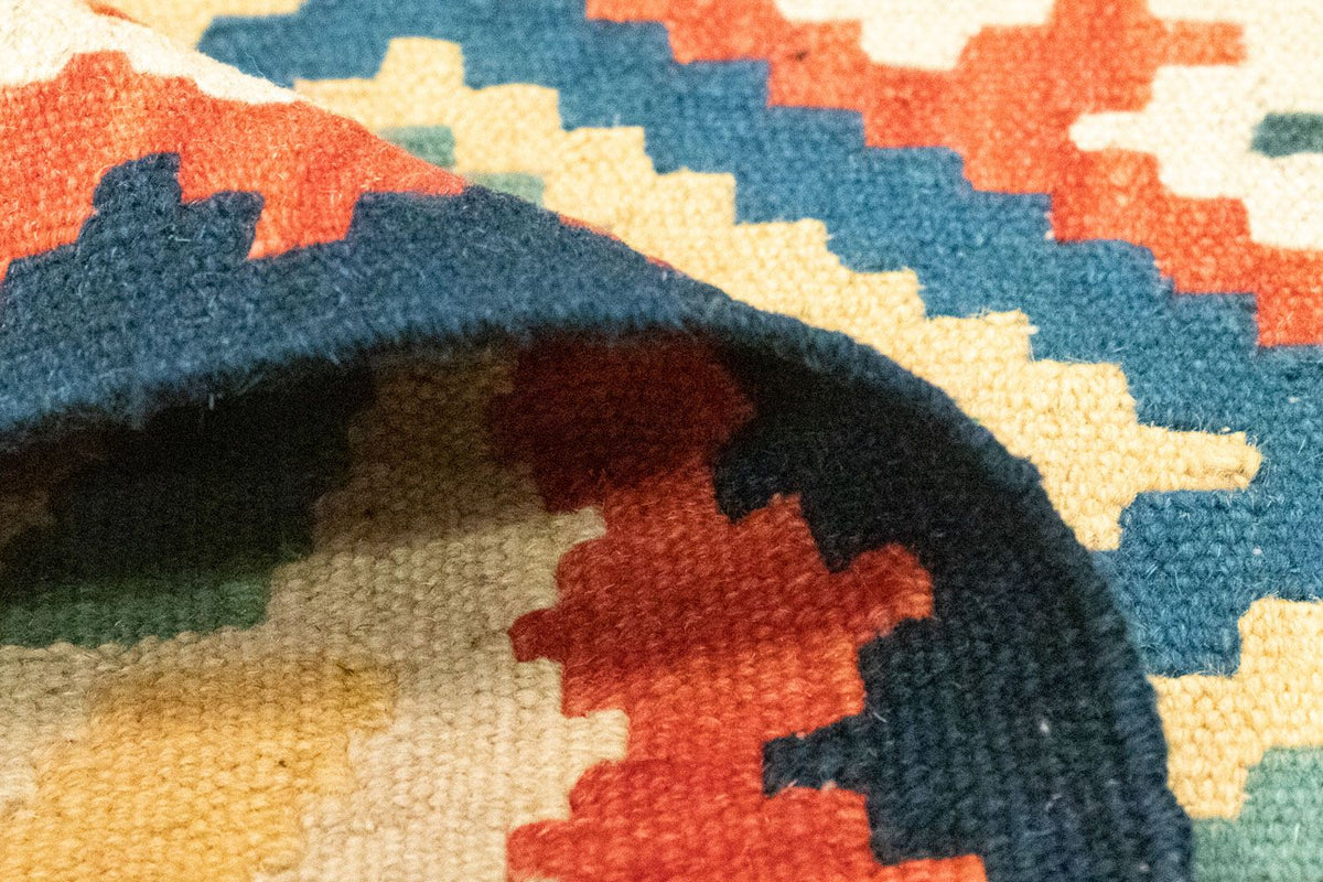 Dywan Kelim - Orientalny - 126 x 83 cm - niebieski