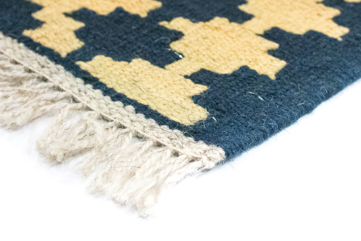 Dywan Kelim - Orientalny - 127 x 84 cm - pomarańczowy