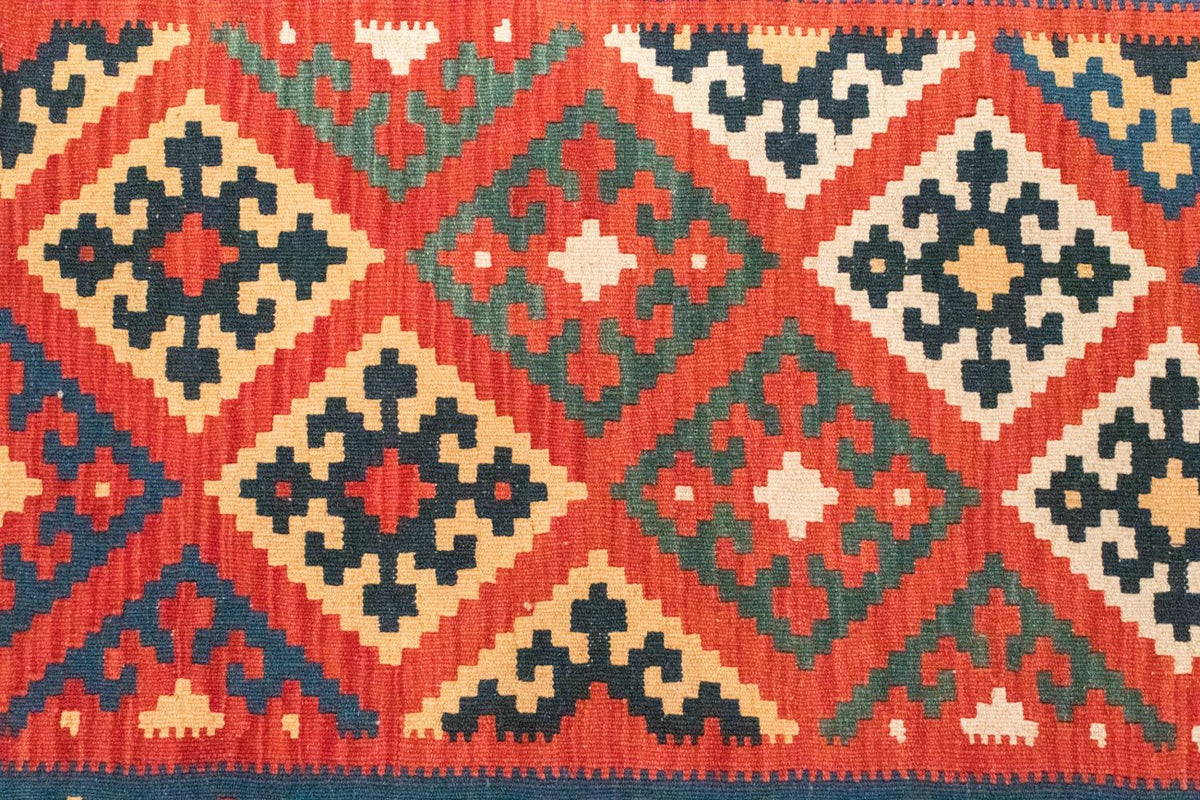 Dywan Kelim - Orientalny - 126 x 85 cm - pomarańczowy