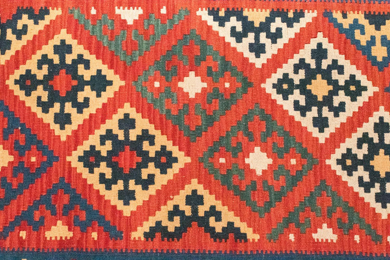 Dywan Kelim - Orientalny - 126 x 85 cm - pomarańczowy