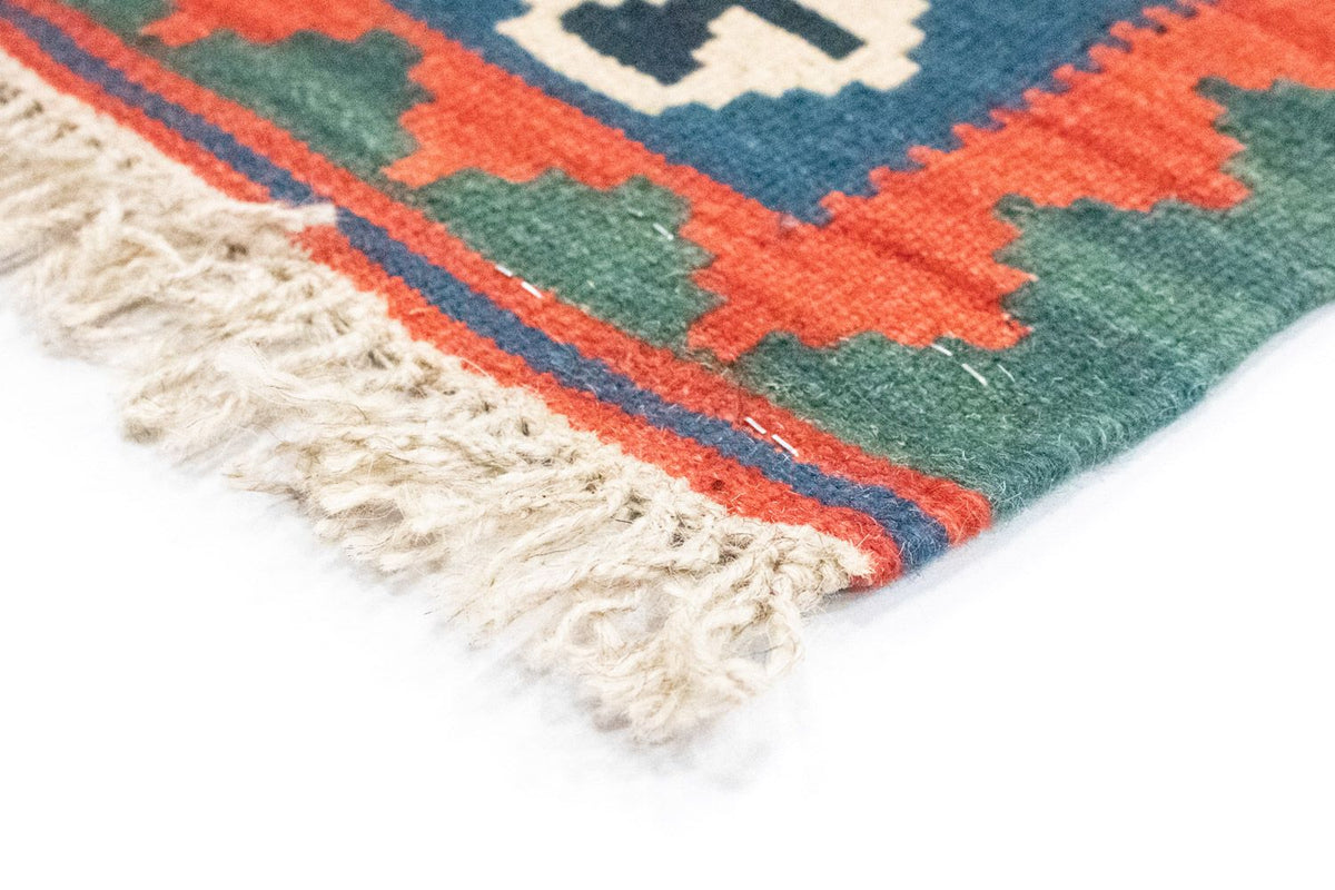 Dywan Kelim - Orientalny - 126 x 85 cm - pomarańczowy