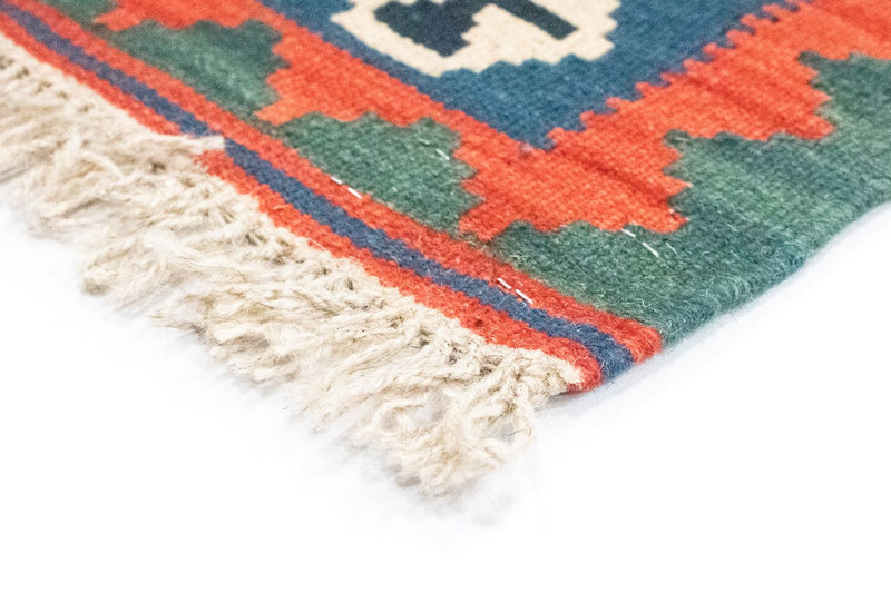 Dywan Kelim - Orientalny - 126 x 85 cm - pomarańczowy