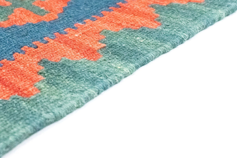 Dywan Kelim - Orientalny - 126 x 85 cm - pomarańczowy