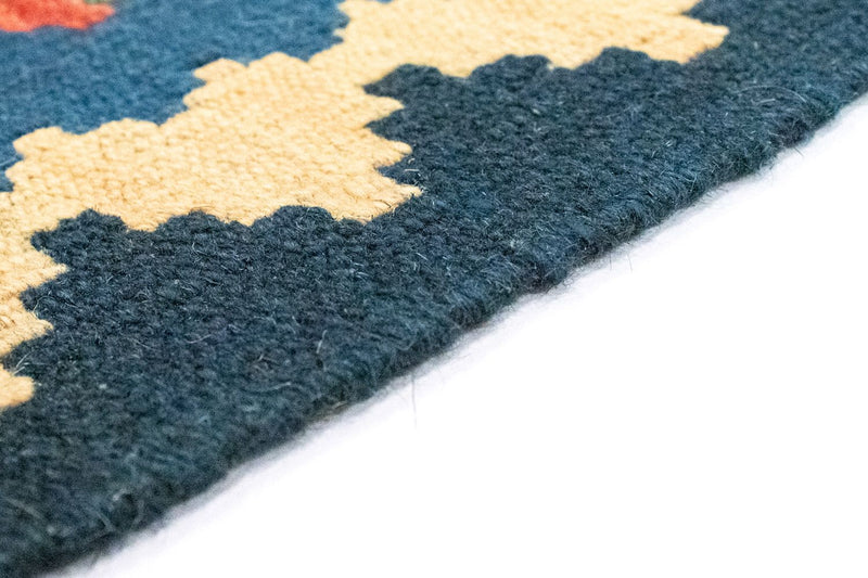 Dywan Kelim - Orientalny - 125 x 85 cm - niebieski