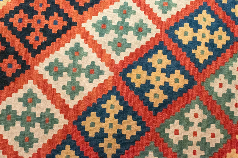 Dywan Kelim - Orientalny - 118 x 85 cm - pomarańczowy