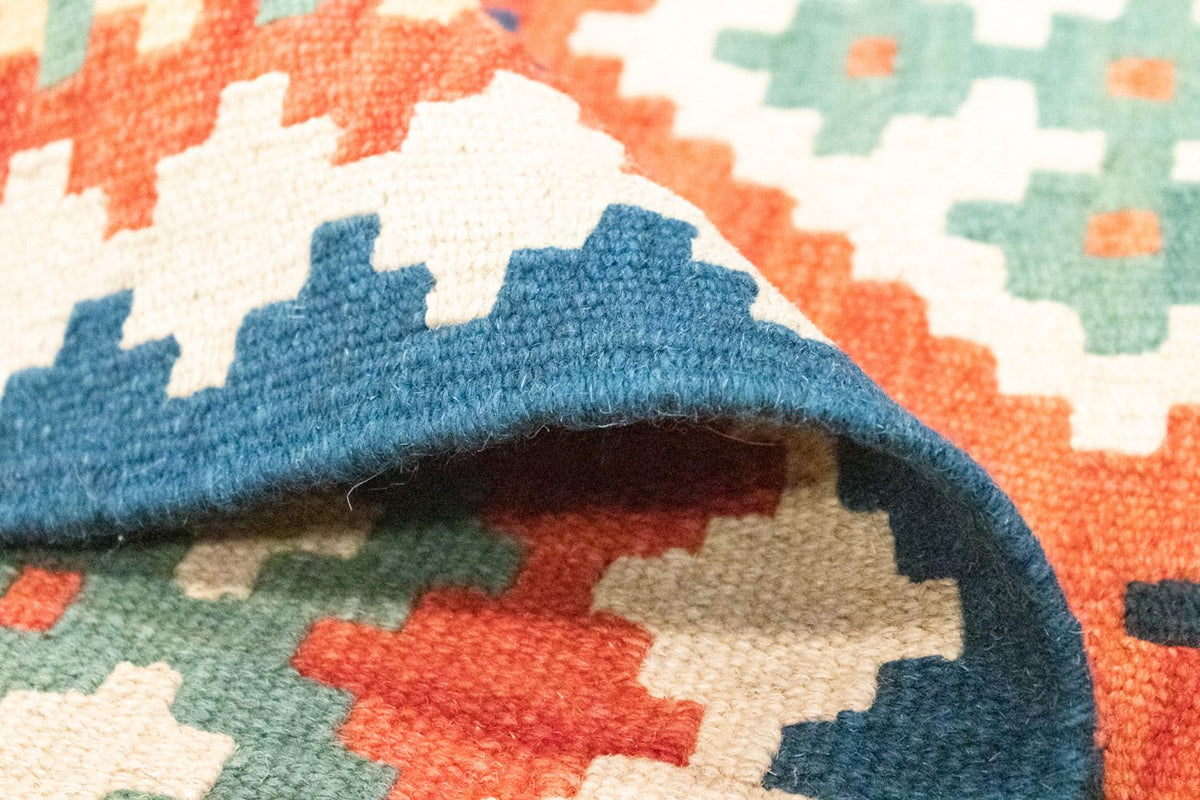 Dywan Kelim - Orientalny - 118 x 85 cm - pomarańczowy