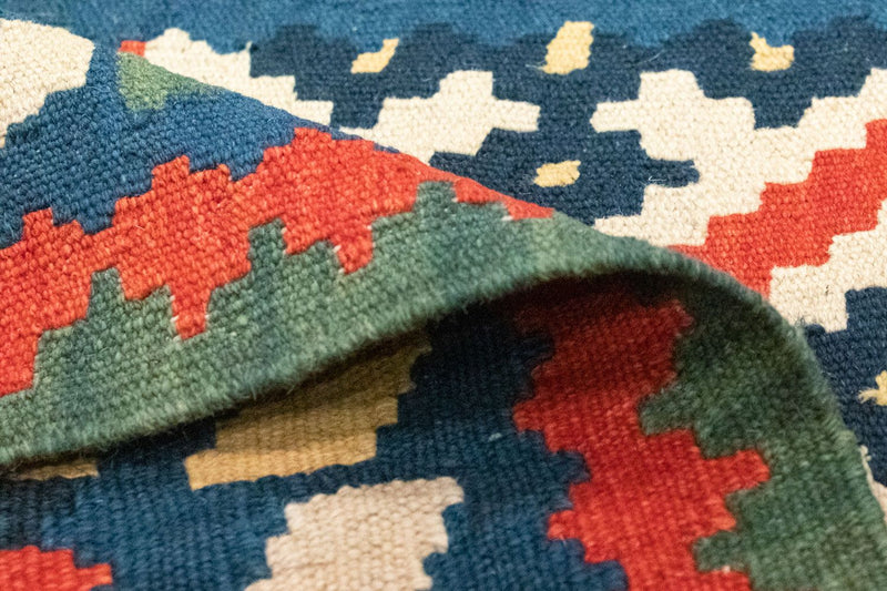 Dywan Kelim - Orientalny - 133 x 80 cm - pomarańczowy