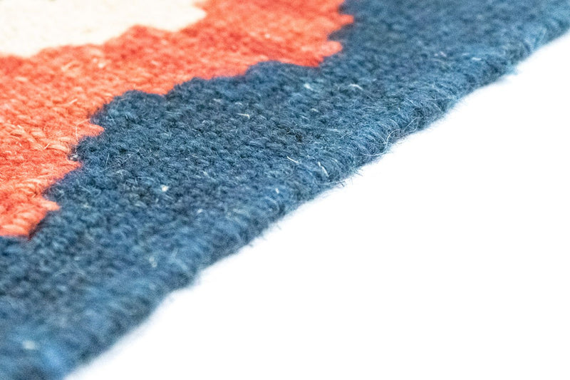 Dywan Kelim - Orientalny - 121 x 80 cm - niebieski