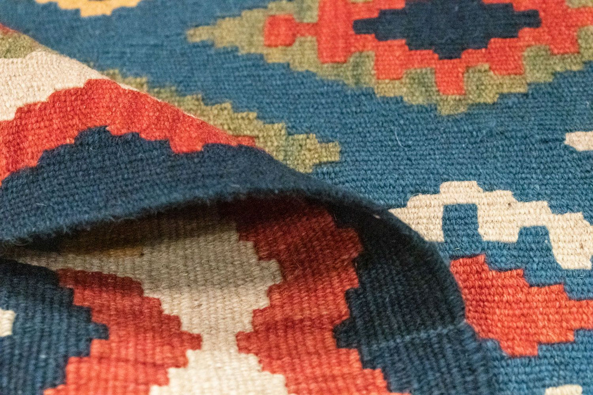 Dywan Kelim - Orientalny - 121 x 80 cm - niebieski