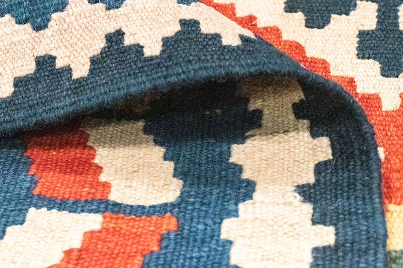 Dywan Kelim - Orientalny - 122 x 80 cm - pomarańczowy