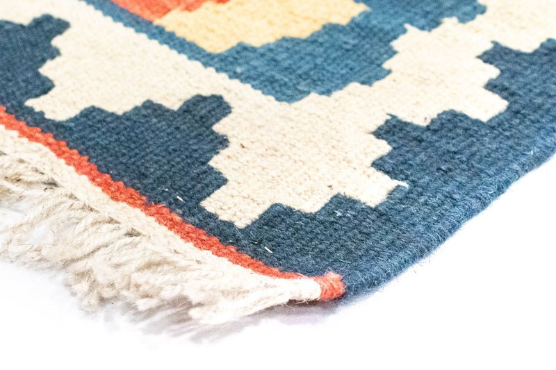 Dywan Kelim - Orientalny - 124 x 80 cm - pomarańczowy