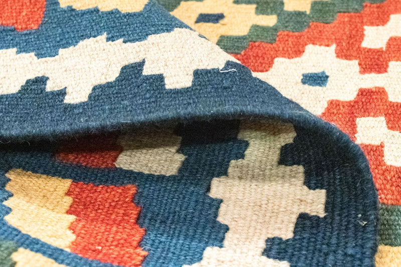 Dywan Kelim - Orientalny - 124 x 80 cm - pomarańczowy