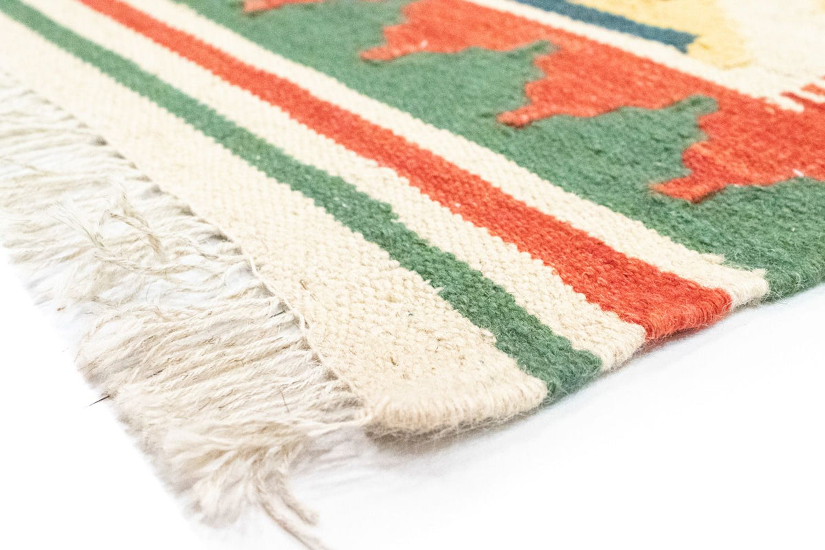 Dywan Kelim - Orientalny - 236 x 170 cm - pomarańczowy