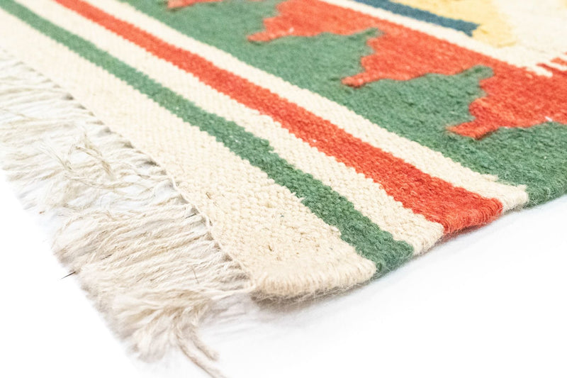 Dywan Kelim - Orientalny - 236 x 170 cm - pomarańczowy