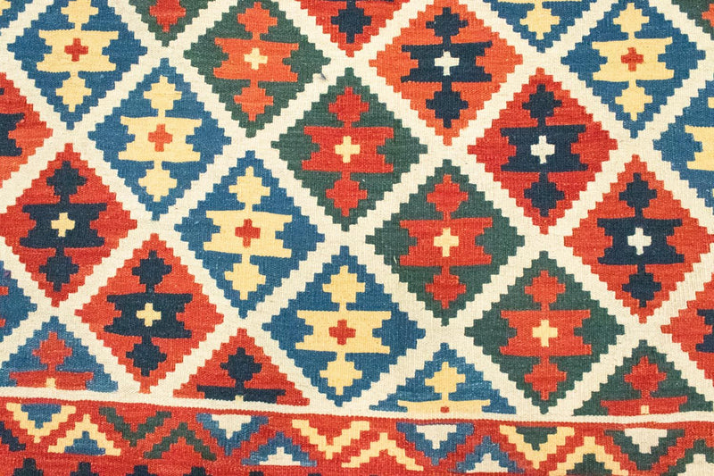 Dywan Kelim - Orientalny - 260 x 180 cm - pomarańczowy