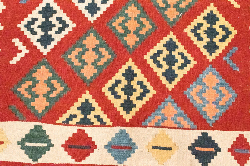 Dywan Kelim - Orientalny - 258 x 170 cm - pomarańczowy