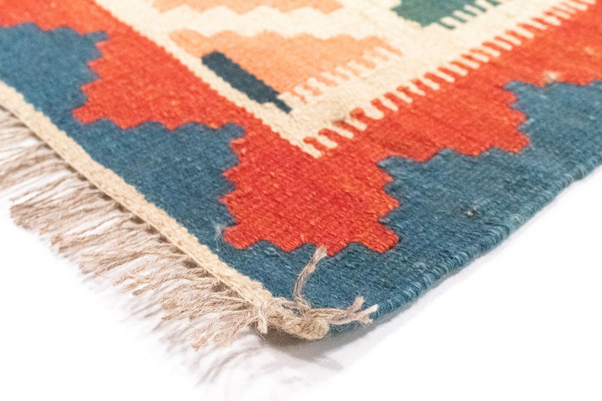 Dywan Kelim - Orientalny - 257 x 172 cm - pomarańczowy