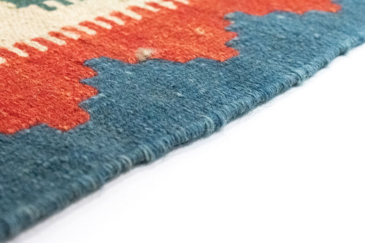 Dywan Kelim - Orientalny - 257 x 172 cm - pomarańczowy