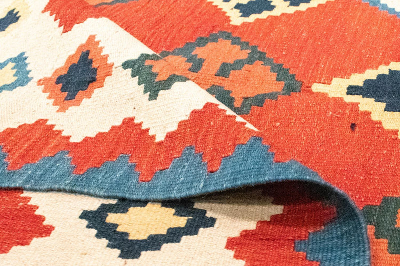 Dywan Kelim - Orientalny - 240 x 166 cm - pomarańczowy