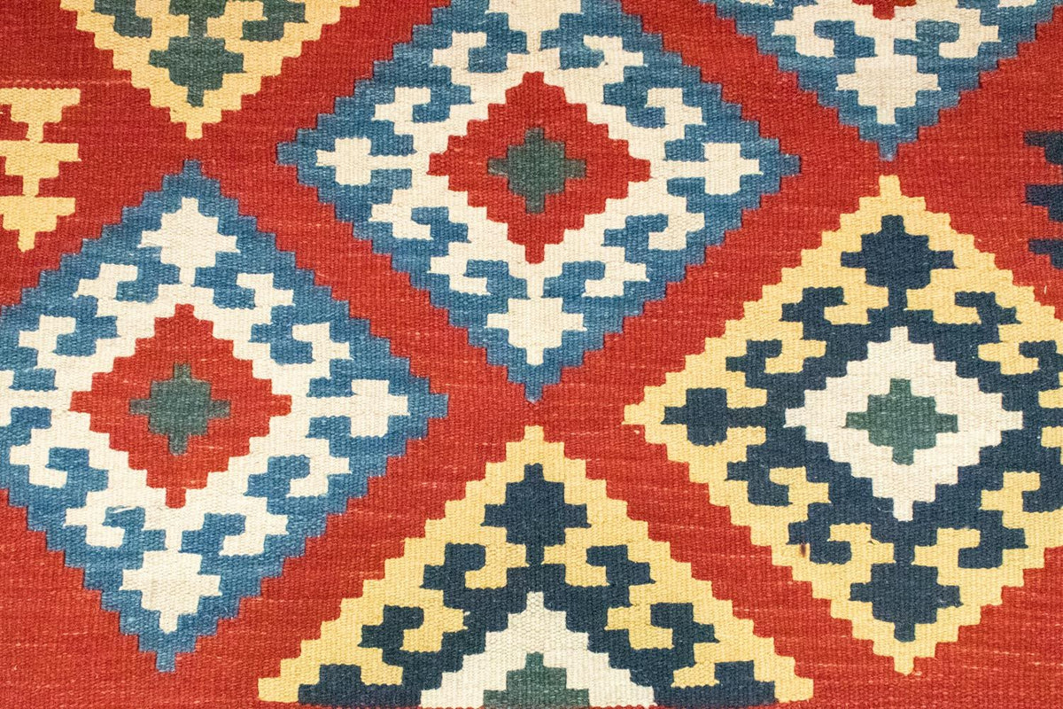 Dywan Kelim - Orientalny - 265 x 175 cm - pomarańczowy