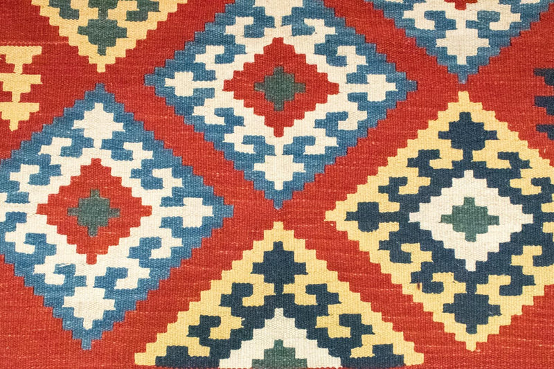 Dywan Kelim - Orientalny - 265 x 175 cm - pomarańczowy