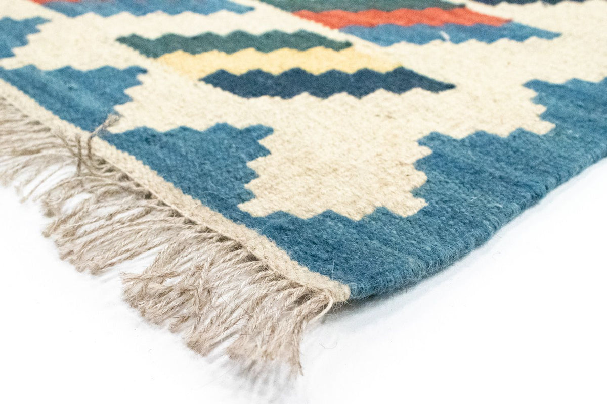 Dywan Kelim - Orientalny - 250 x 165 cm - niebieski