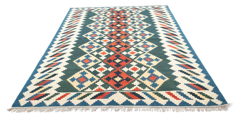 Dywan Kelim - Orientalny - 250 x 165 cm - niebieski