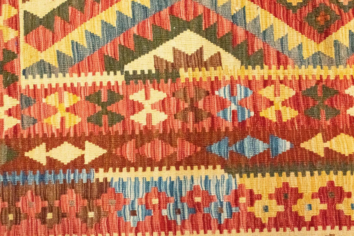 Dywan Kelim - Orientalny - 229 x 174 cm - pomarańczowy