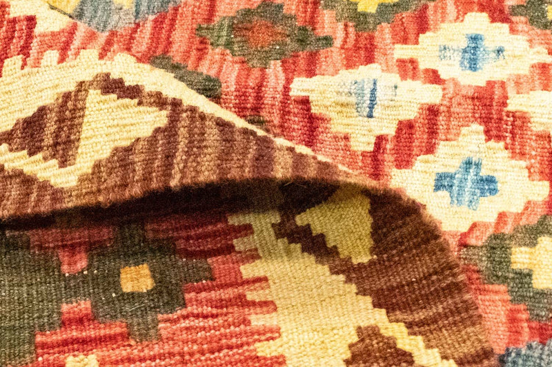 Dywan Kelim - Orientalny - 229 x 174 cm - pomarańczowy