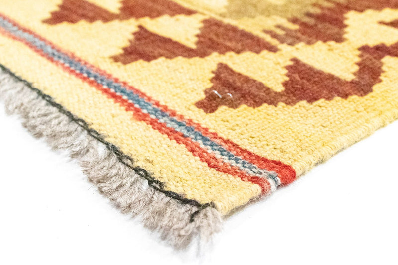 Dywan Kelim - Orientalny - 256 x 151 cm - brązowy