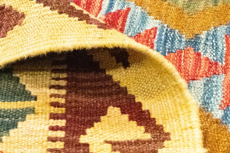 Dywan Kelim - Orientalny - 256 x 151 cm - brązowy