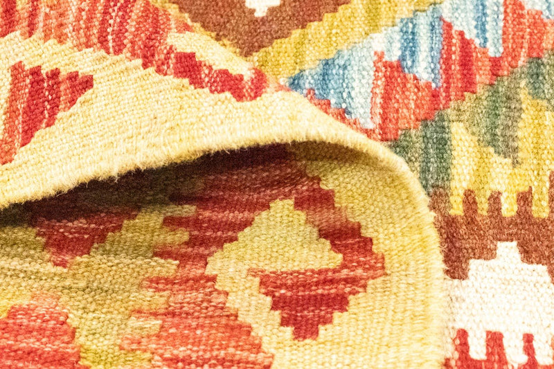 Dywan Kelim - Orientalny - 255 x 153 cm - pomarańczowy