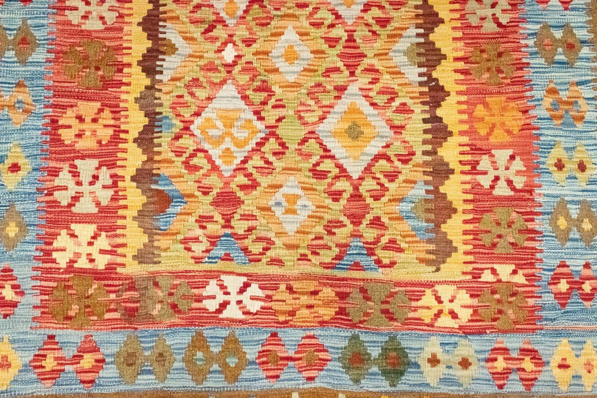 Dywan Kelim - Orientalny - 252 x 162 cm - złoto