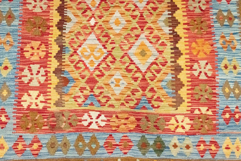 Dywan Kelim - Orientalny - 252 x 162 cm - złoto