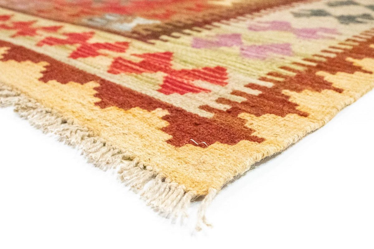 Dywan Kelim - Orientalny - 242 x 156 cm - pomarańczowy