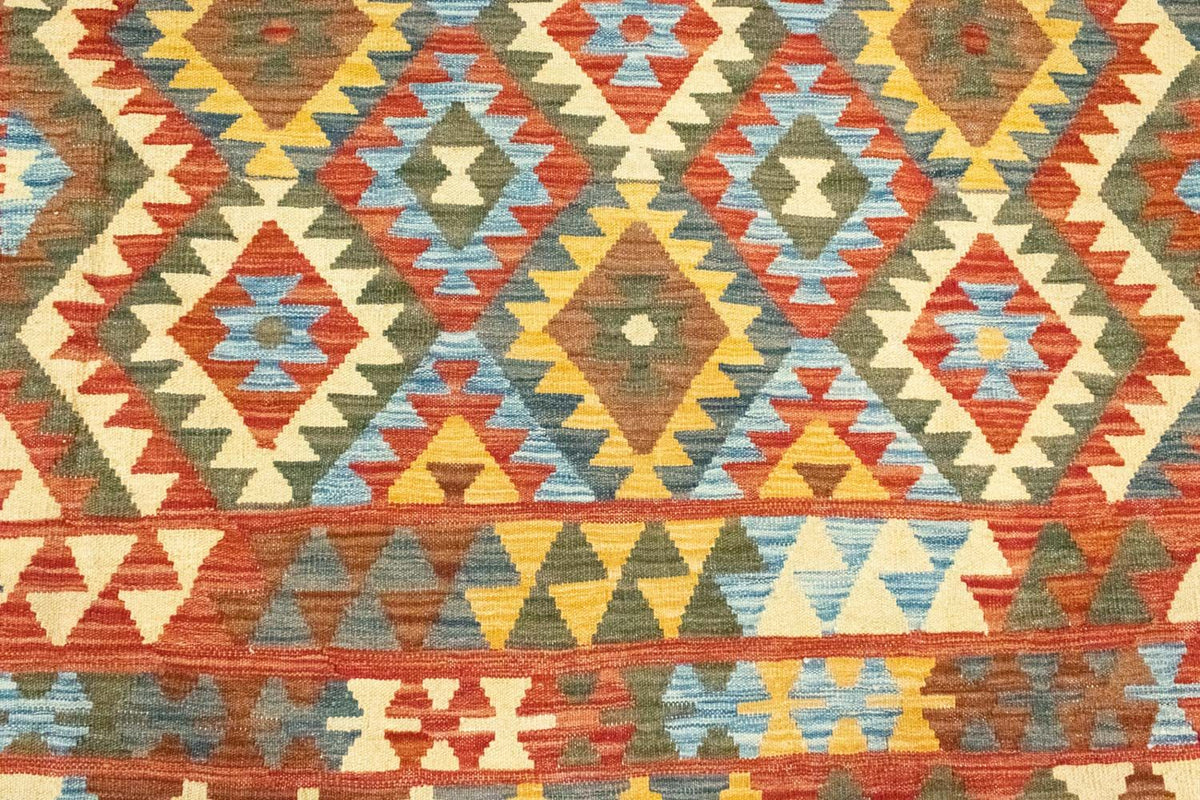 Dywan Kelim - Orientalny - 289 x 206 cm - wielokolorowy