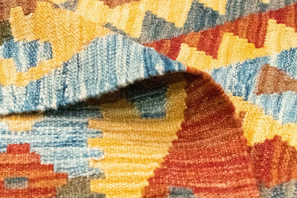 Dywan Kelim - Orientalny - 289 x 206 cm - wielokolorowy